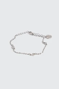 Ardene Fan Heart Bracelet in Silver