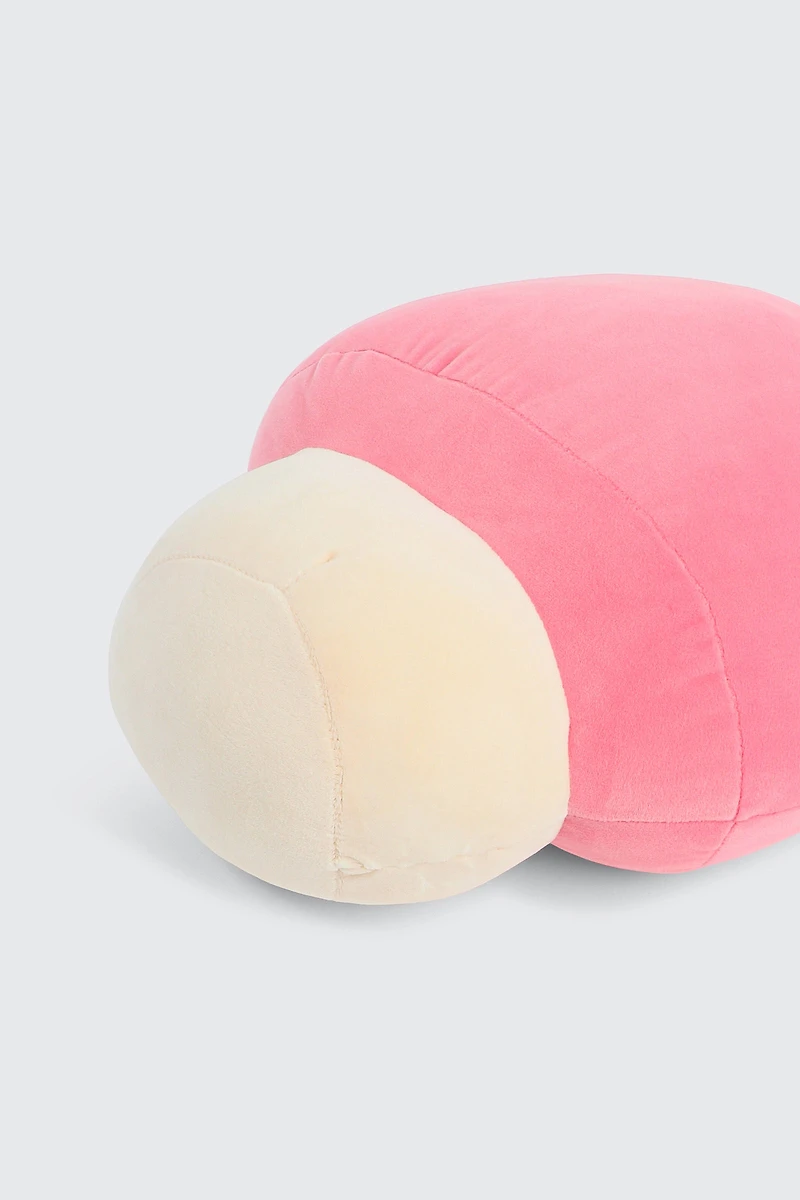 Coussin peluche champignon