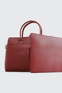 Fourre-tout avec pochette d'ordinateur portable