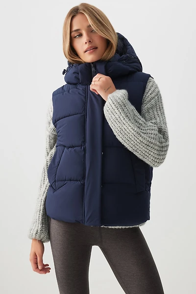Ardene The Everyday Puff Vest in Arctic Breeze | Size | Polyester