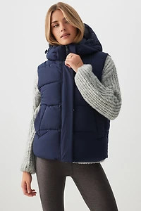 Ardene The Everyday Puff Vest in Arctic Breeze | Size | Polyester