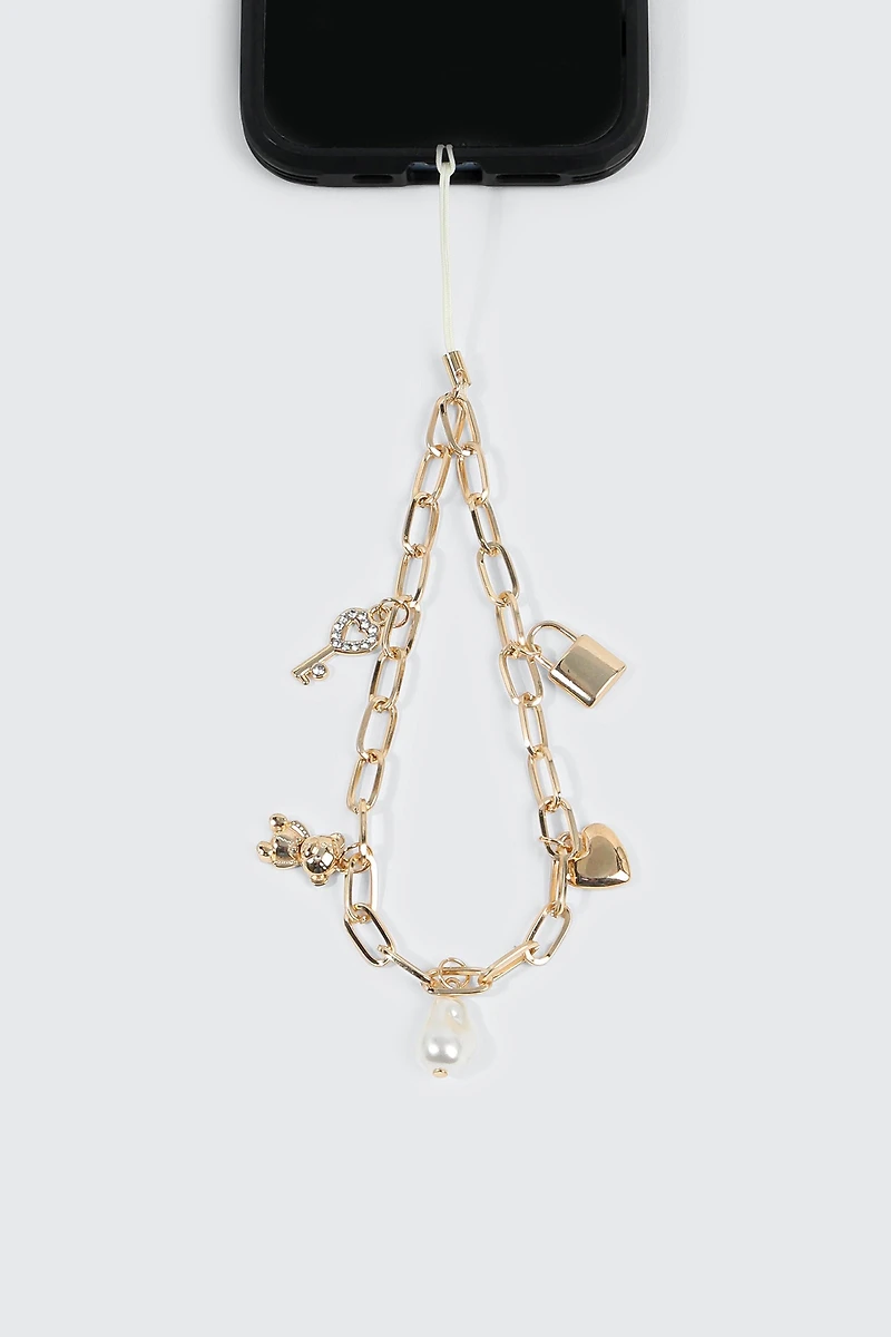 Chaîne de breloques pour téléphone