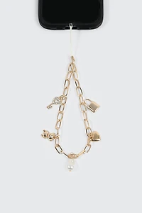 Chaîne de breloques pour téléphone