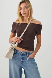 Sac fourre-tout embossé croco