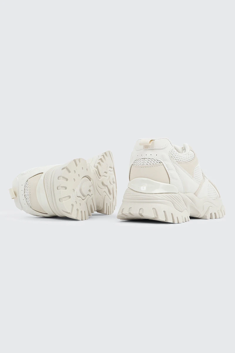 Espadrilles de course à semelle épaisse