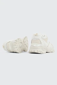 Espadrilles de course à semelle épaisse