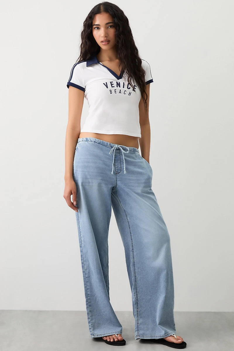 Polo graphique à rayures