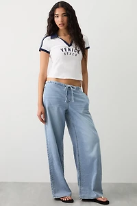 Polo graphique à rayures