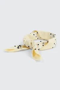 Ardene Paisley Bandana in Light Yellow | Polyester