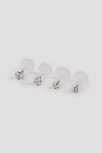 Ardene 4-Pack Clear Labret Piercings
