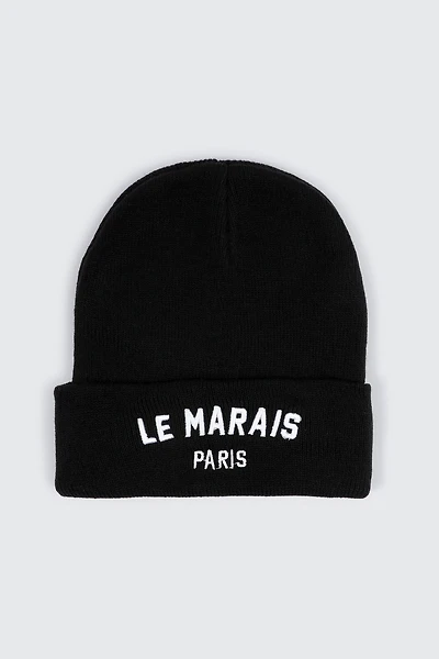 Ardene Le Marais Beanie in Black | 100% Acrylic