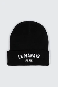 Ardene Le Marais Beanie in Black | 100% Acrylic