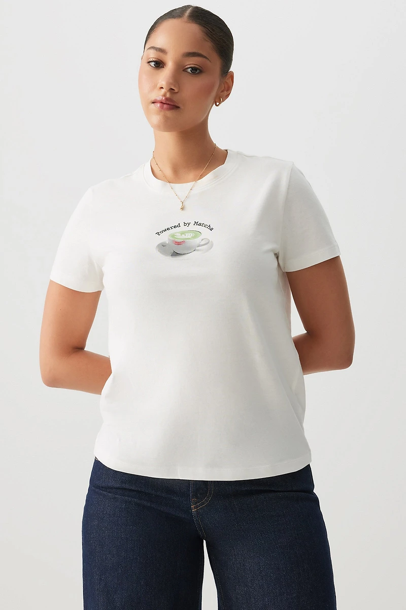 T-shirt graphique de coupe régulière