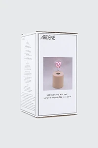 Lampe de table à filament cœur DEL