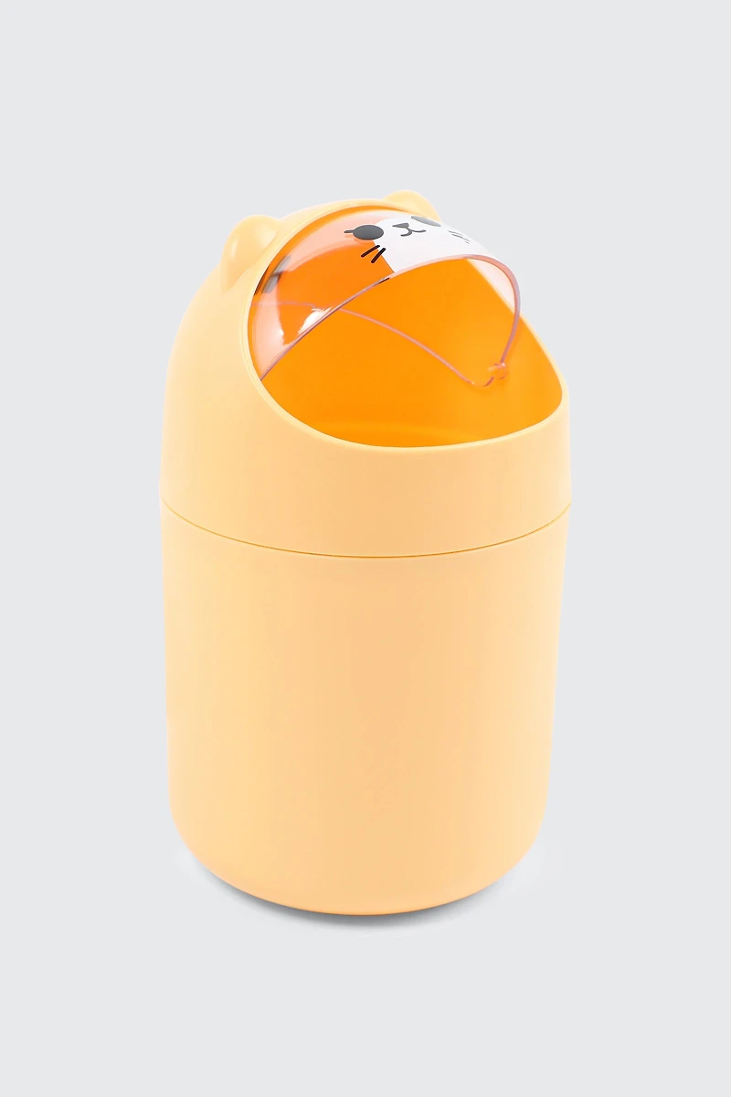 Mini poubelle de bureau ours