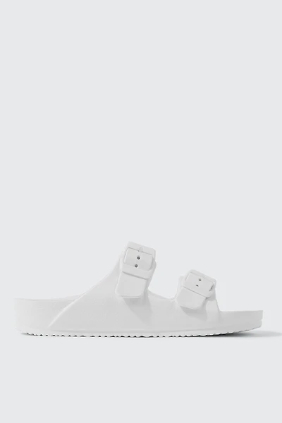 Ardene Two-Strap Sandals in White | Size 9 | Eco-Conscious