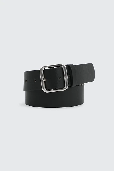 Ardene Faux Leather Belt in Silver | Size Small