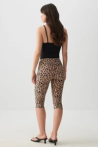 Legging capri à détail de rosette