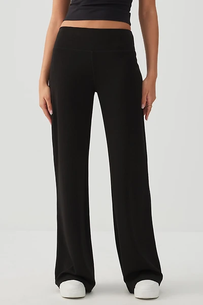 Ardene camactive Double Knit Straight Leg Pants in | Size | Polyester/Spandex