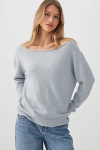 Chandail ample à épaules dénudées