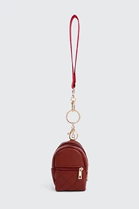Ardene Backpack Coin Purse in Burgundy