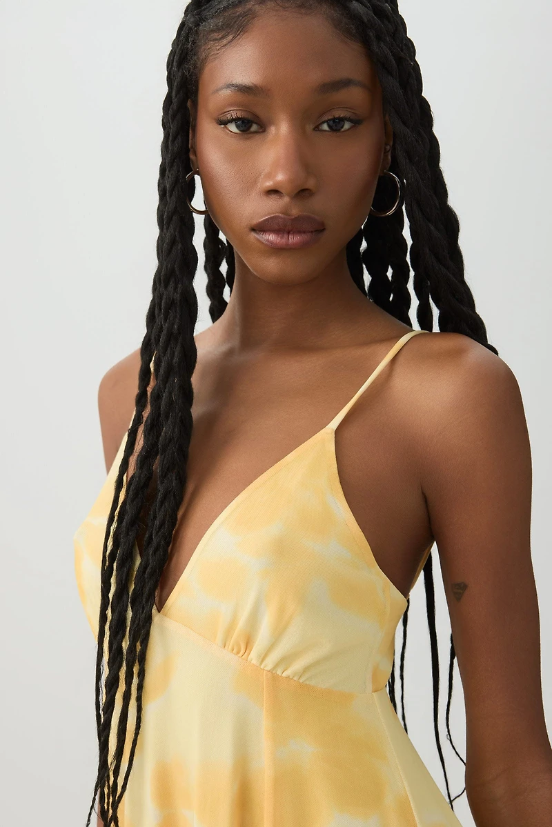 Robe courte de style nuisette fleurie