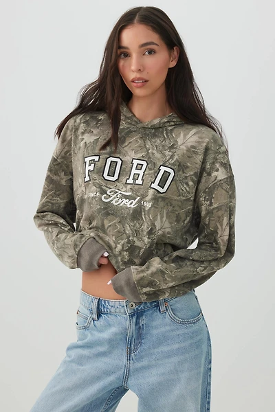 Chandail à capuchon Ford camouflage