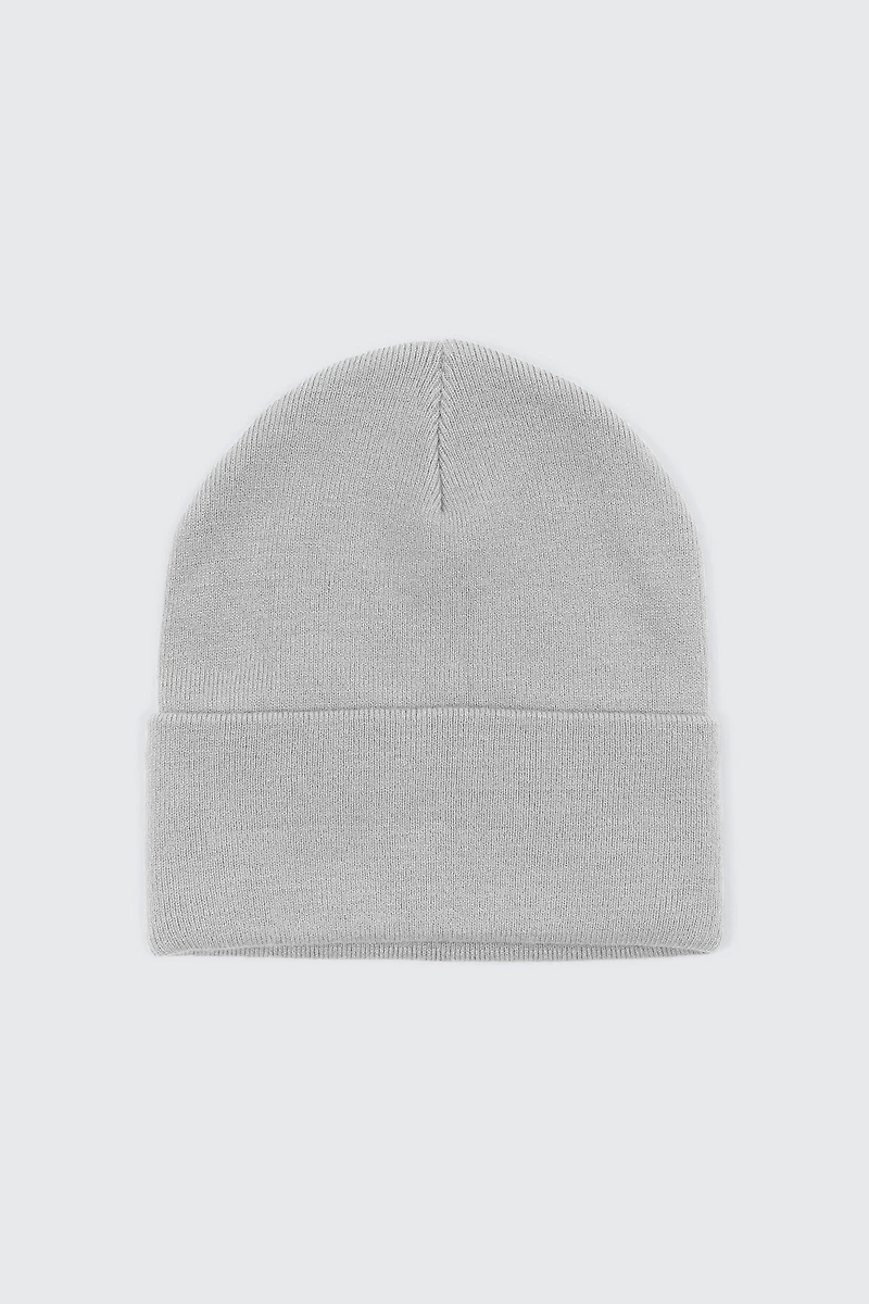Ardene Super Soft Solid Beanie in Grey | Polyester/Elastane