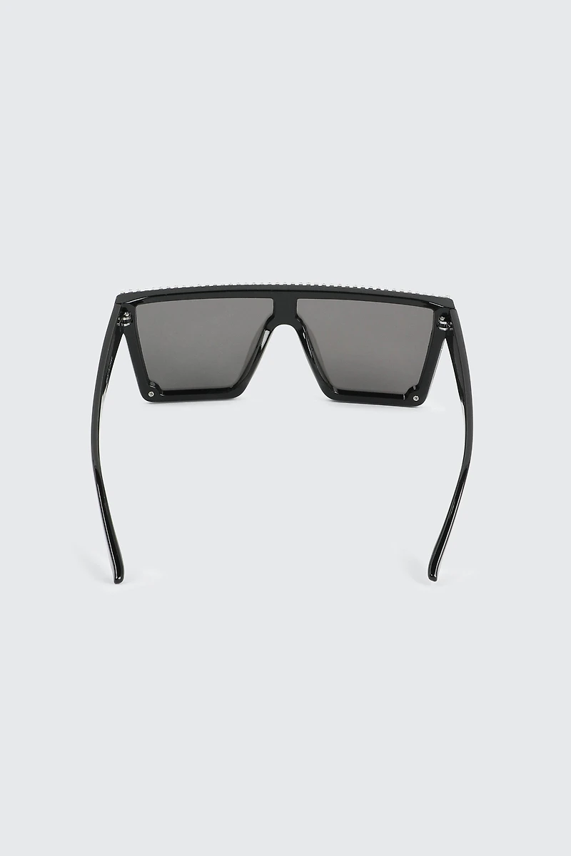 Lunettes de soleil visière à pierres du Rhin