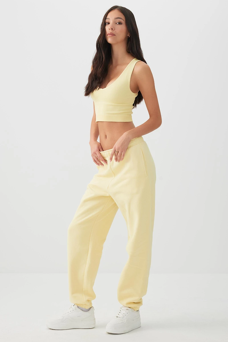 Camisole courte à col V sans coutures