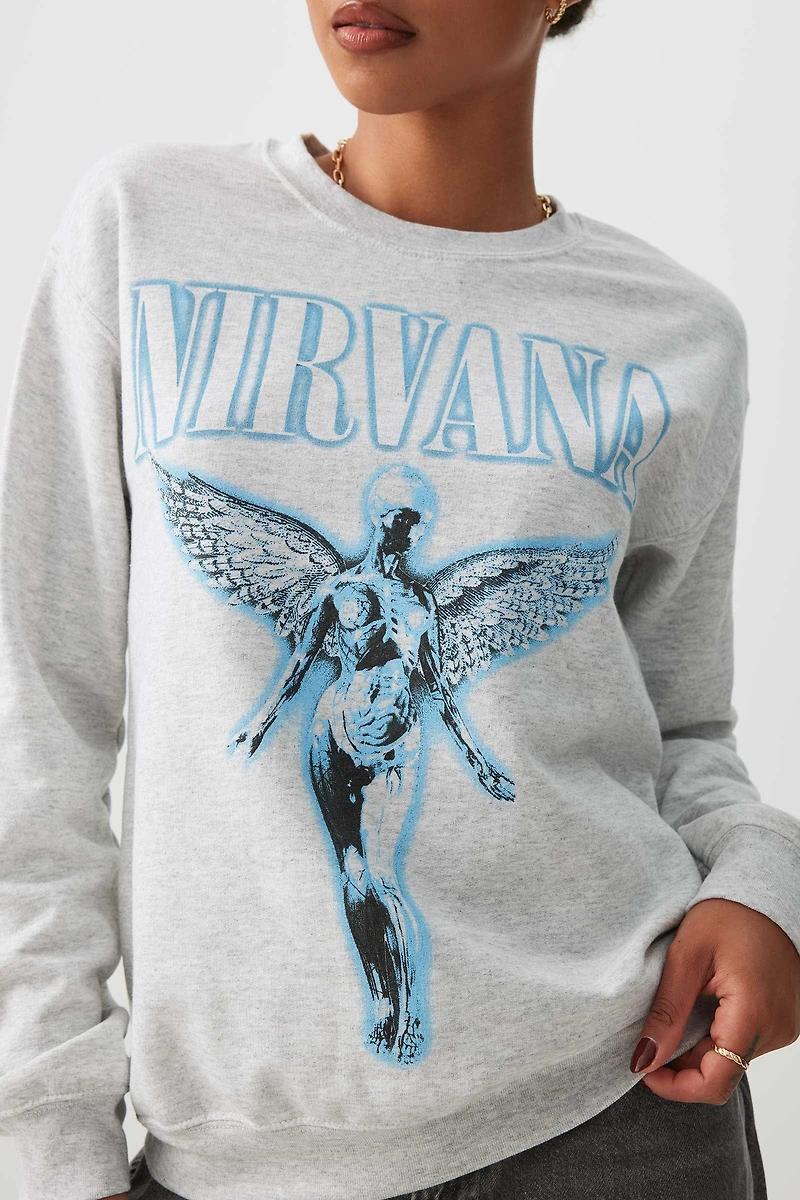 Chandail en molleton Nirvana