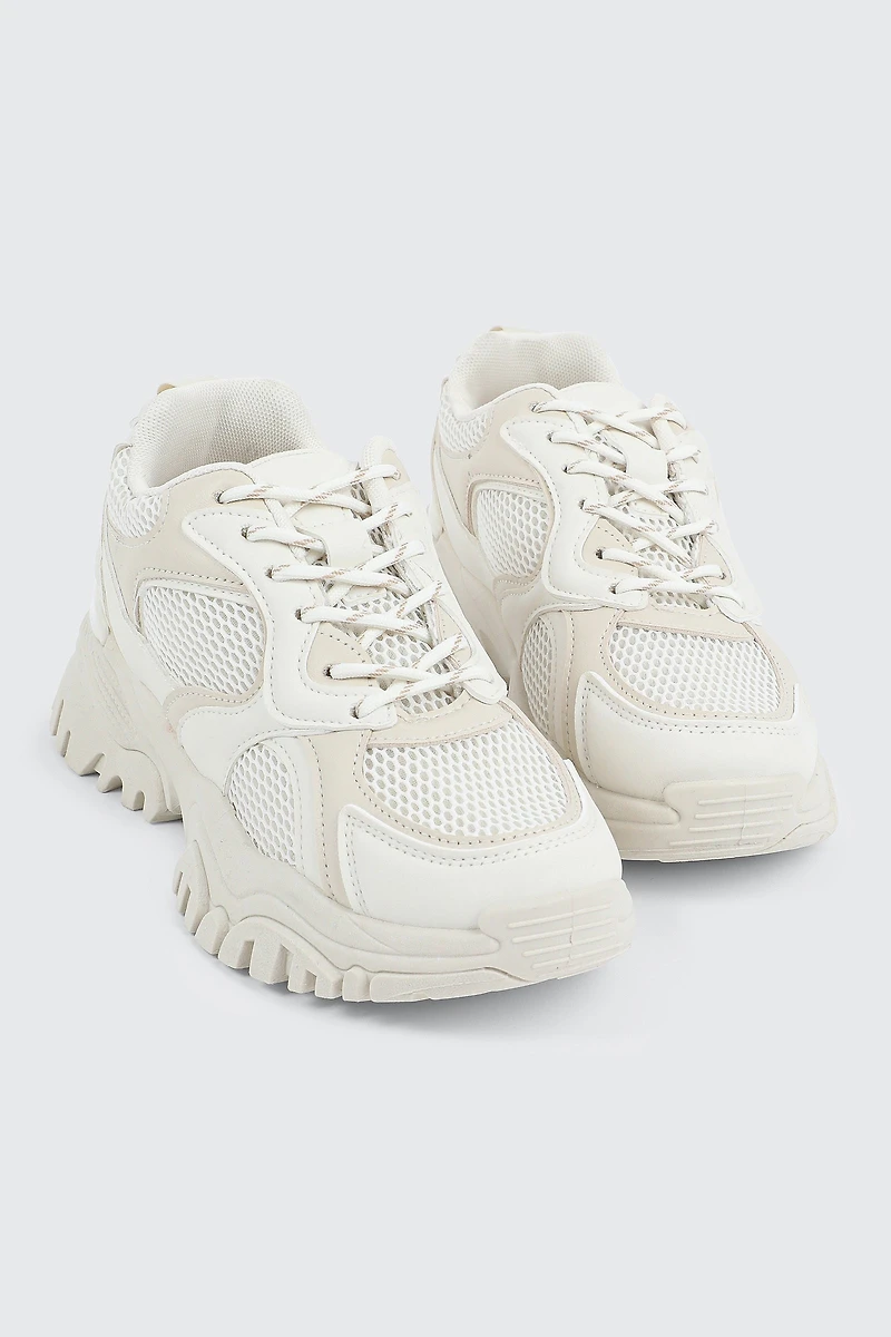 Espadrilles de course à semelle épaisse