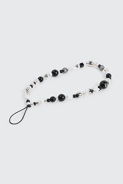 Ardene 8 Ball Phone Charm in Black