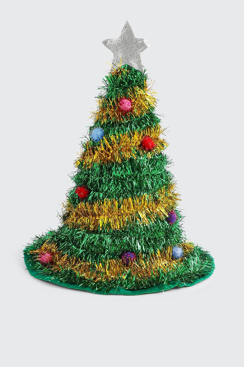 Ardene Festive Tree Hat in Green