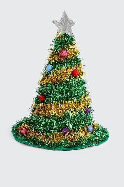 Ardene Festive Tree Hat in Green
