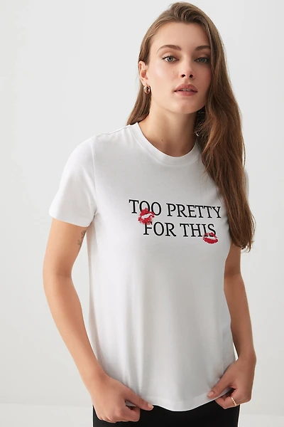 Ardene Classic Graphic T-Shirt in | Size | Cotton | Eco-Conscious