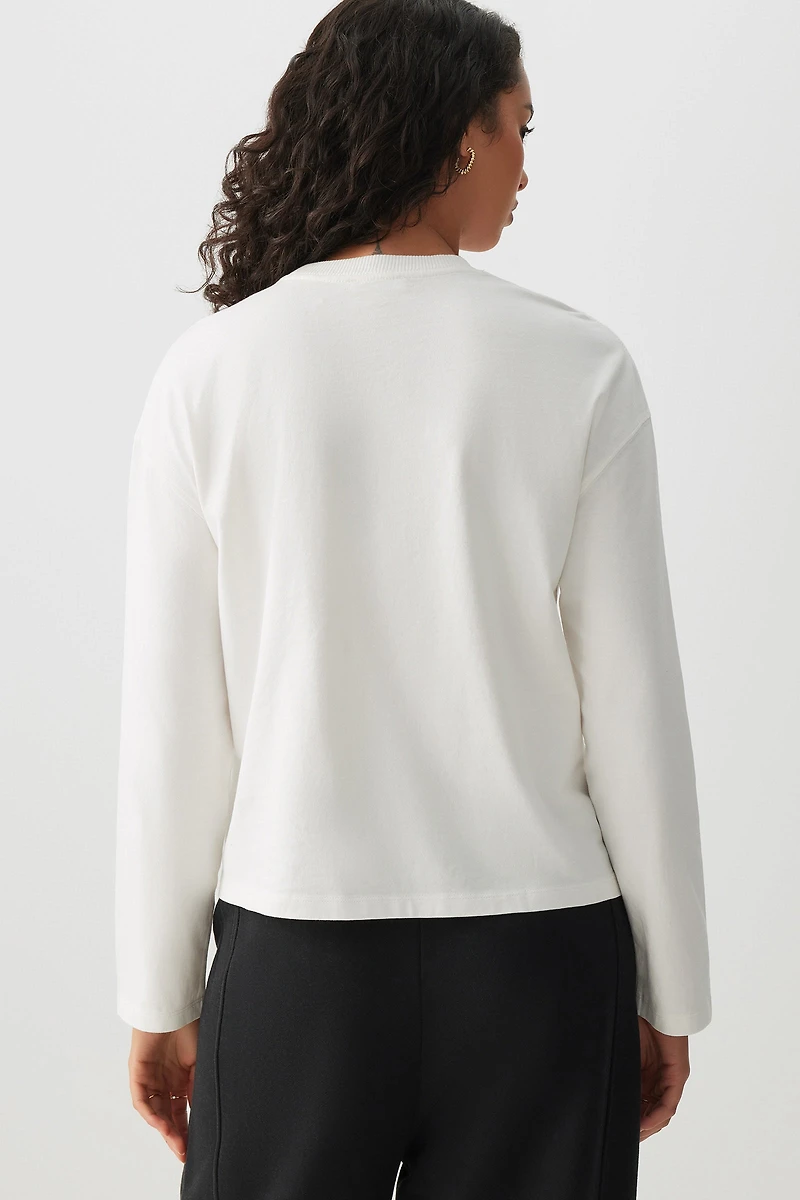 T-shirt sport ample délavé