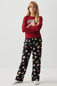 Ardene Kids Long Sleeve PJ Set in Red | Size | Polyester/Elastane | Eco-Conscious