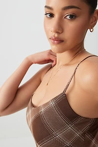 Robe maxi à col V en maille filet