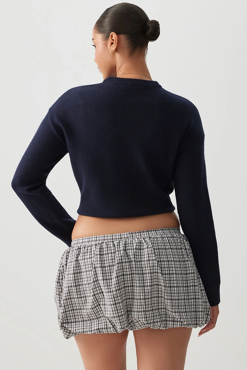 Microjupe bulle avec short