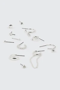 Lot de 12 boucles d'oreilles dépareillées