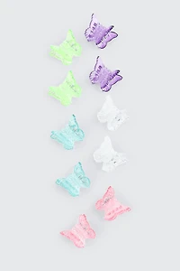 Ensemble de 10 pinces à cheveux papillon