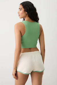 Short à liséré contrastant