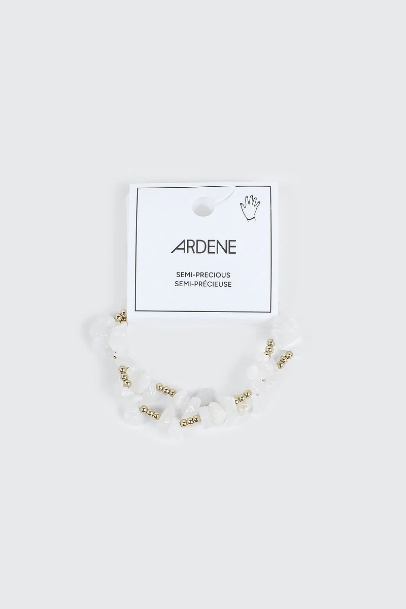 Duo de bracelets à pierres semi-précieuses