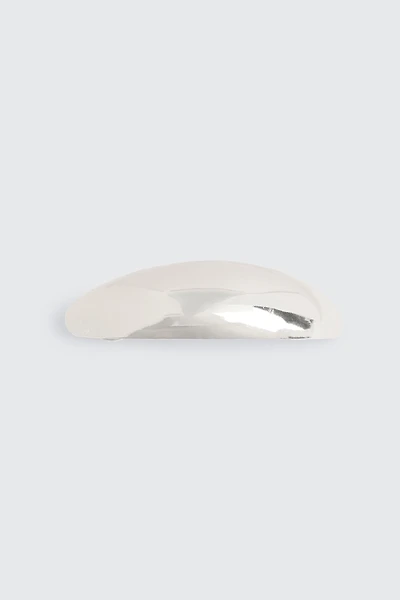 Ardene Metallic Domed Barrette in Silver