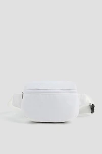 Ardene Nylon Fanny Pack in White | 100% Recycled Polyester/Nylon | Eco-Conscious