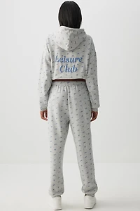 Pantalon de jogging à motif boucles