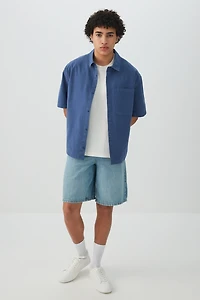 Chemise carrée à manches courtes