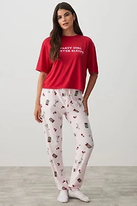 Haut de pyjama en tissu HUSHKNIT