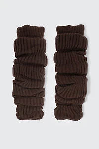 Ardene Over-the-Knee Leg Warmers in Brown | 100% Acrylic